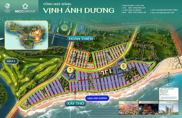 VAD28 - (Liền Kề Hoàn Thiện Lô Lẻ 01-55 - Diện tích 60m2 - Mặt đường 13m) - Vịnh Ánh Dương - Phân Khu Châu Mỹ- Vinhomes Hạ Long Xanh (Vinhomes Global Gate Hạ Long)