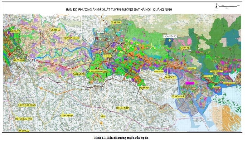 Đường sắt tốc độ cao 350km/h Hà Nội - Quảng Ninh chốt phương án tuyến