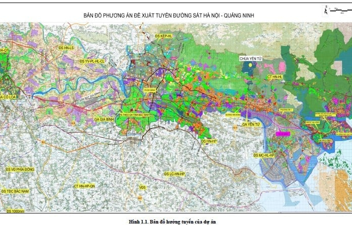 Đường sắt tốc độ cao 350km/h Hà Nội - Quảng Ninh chốt phương án tuyến